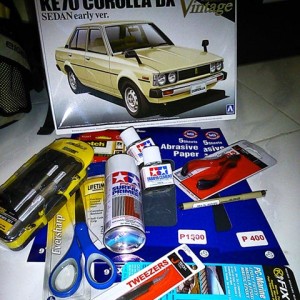 perlengkapan merakit model kit pemula