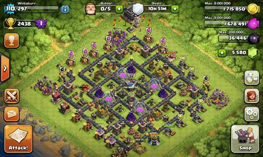 tips farming base coc TH 9