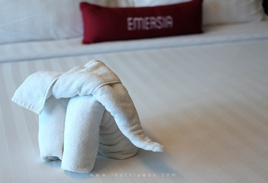 Hiasan Handuk di Emersia Hotel Bandar Lampung