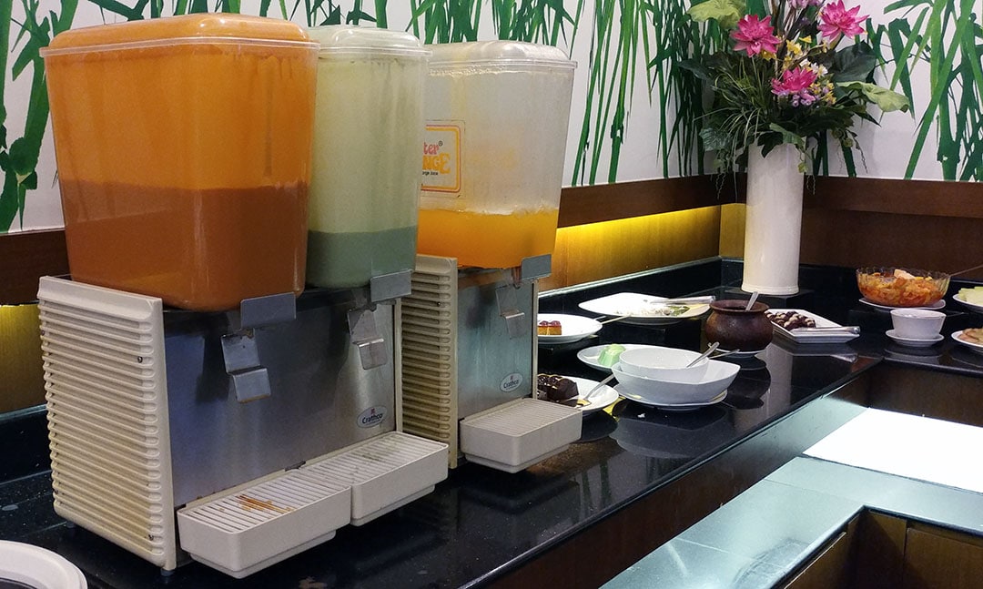 Minuman gratis di Hanamasa