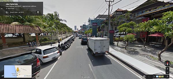 Jalan Kuta Bali Google Street Views
