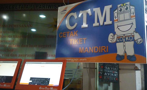 Cetak Tiket Kereta Mesin CTM