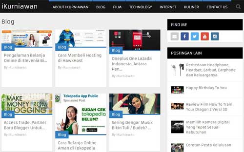 Theme Wordpress Blog iKurniawan