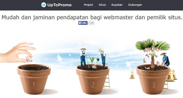 blog menghasilkan uang dengan uptopromo