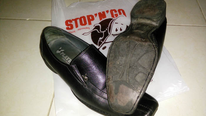 hasil biaya perbaikan sepatu di stop n go