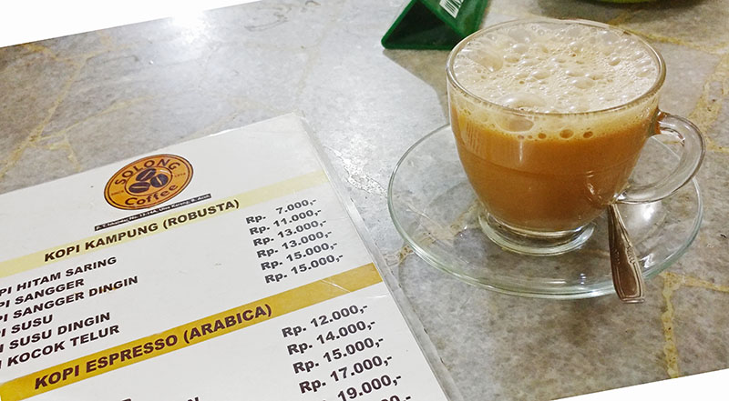 Kopi Sanger Solong Khas Aceh