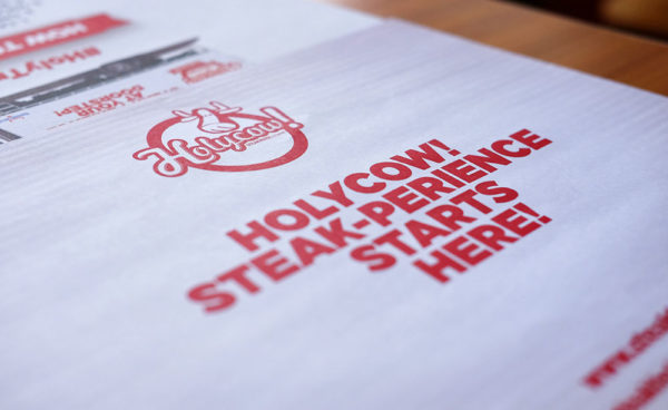 Menu Holycow Steakhouse