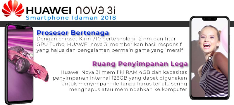 Harga dan Spesifikasi Huawei Nova 3i Indonesia