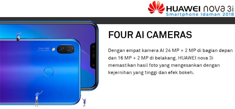 Huawei Nova 3i Manfaat AI Cameras