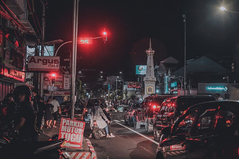 Foto Tugu Yogyakarta Malam Hari